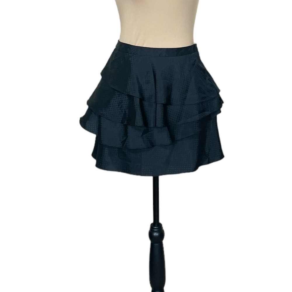 EUC Kimchi Blue Black Tiered Mini Skirt